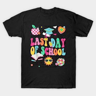 Last Day Of School Teacher Boy Girl Grad Hello Summer T-Shirt